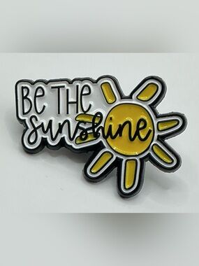 ENAMEL LAPEL PIN SUN BE THE SUNSHINE GIFT THANK YOU